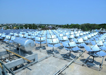 Concentrating Solar Thermal System using process heat application at Natural Capsule Ltd, Puducherry